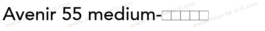 Avenir 55 medium字体转换